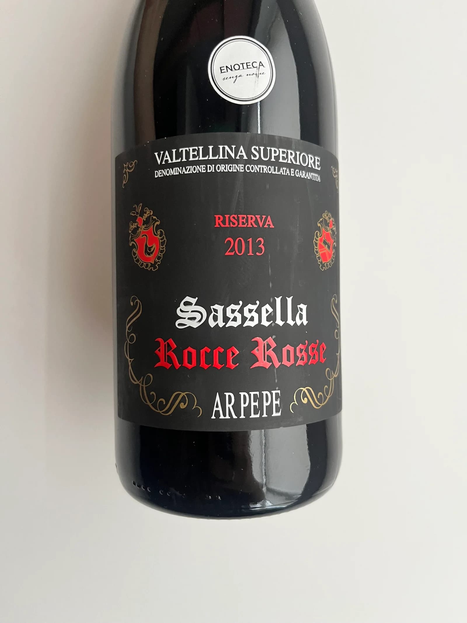 Arpepe Sassella Rocce Rosse Valtellina Superiore Riserva 2013