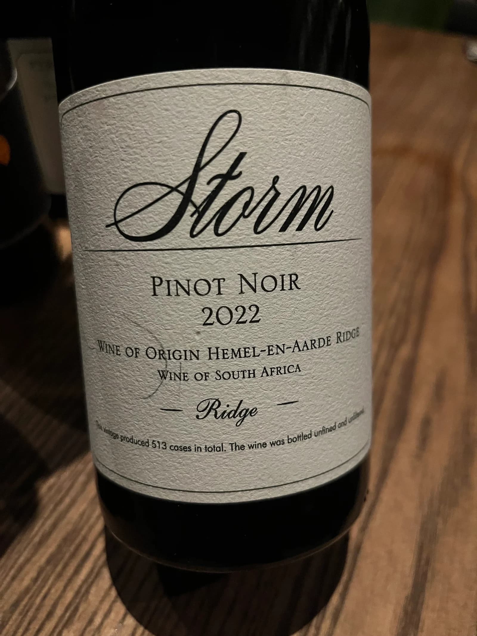 Storm Ridge Pinot Noir 2022