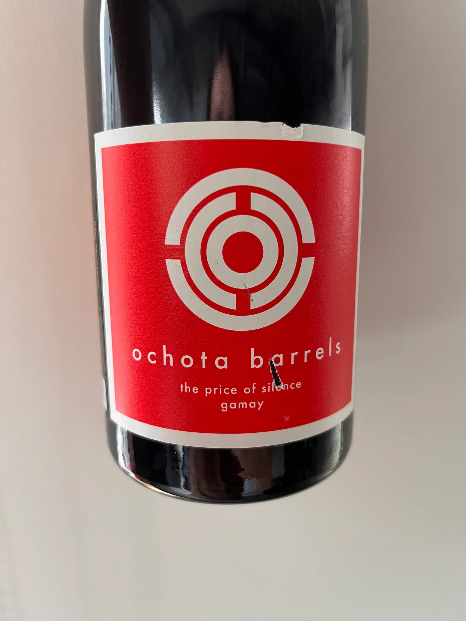 Ochota barrels the price of silence gamay 2019