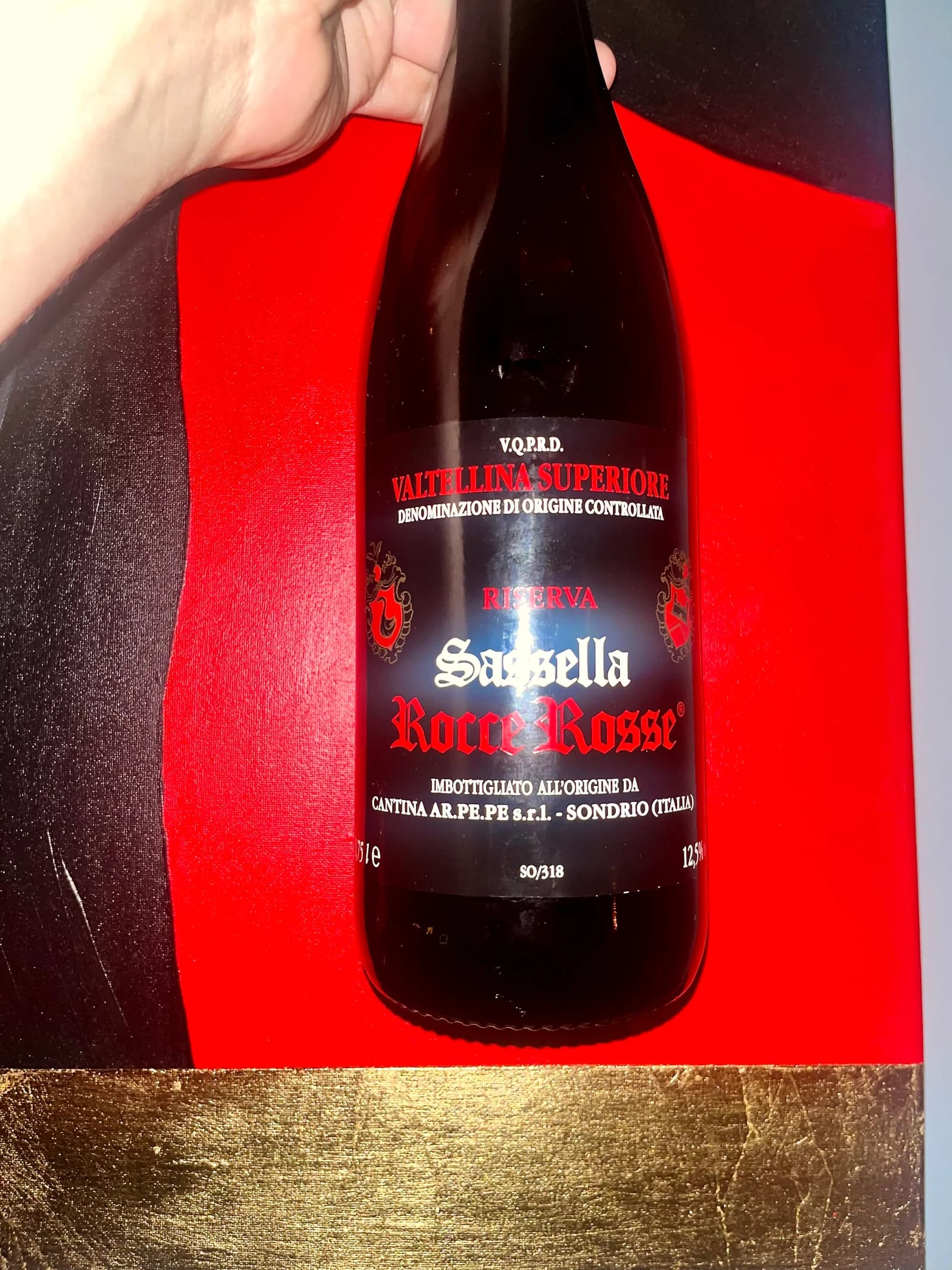Arpepe Sassella Rocce Rosse Valtellina Superiore Riserva 1996