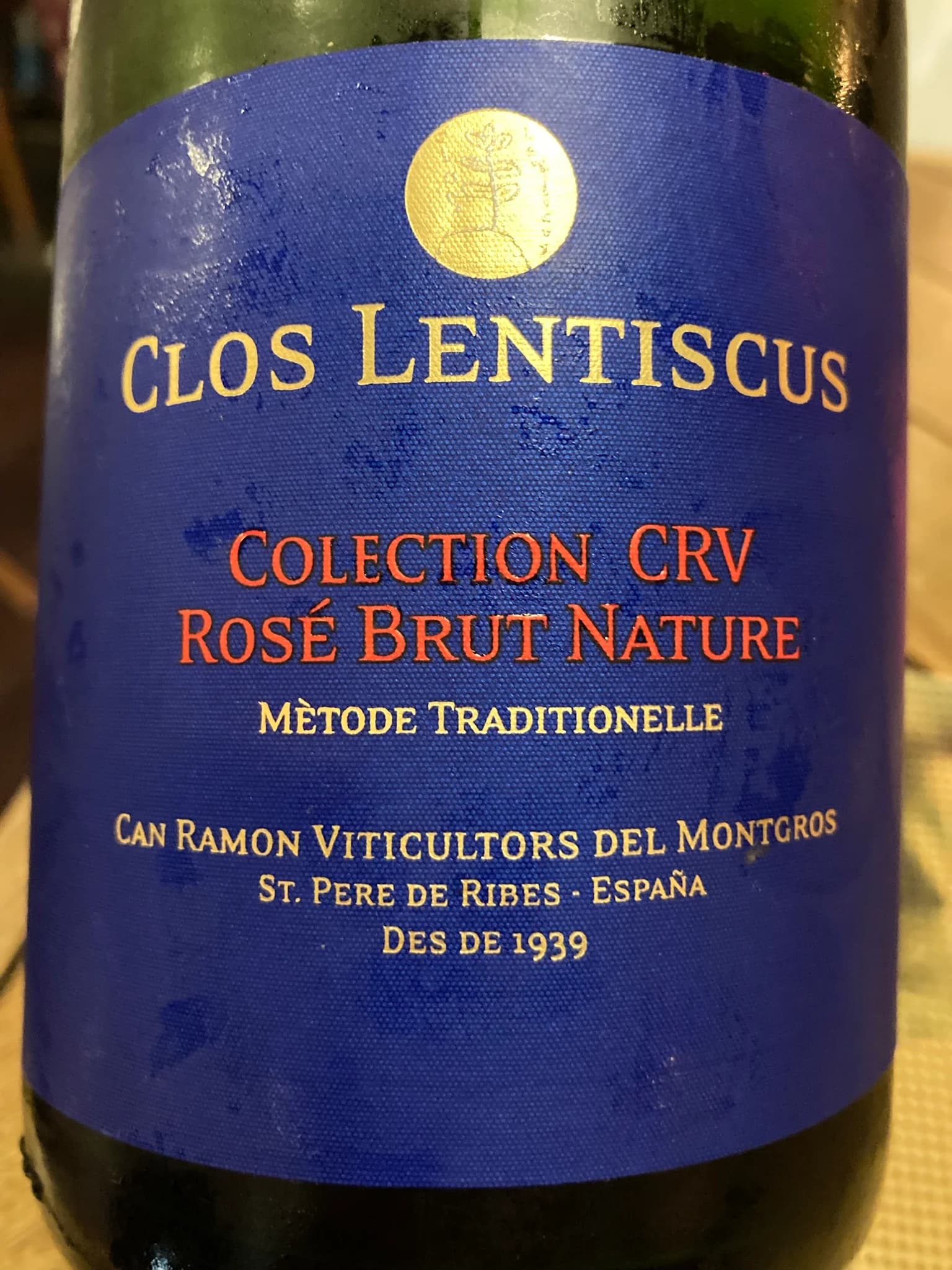 Clos Lentiscus Syrah CRV Rosé Brut Nature NV