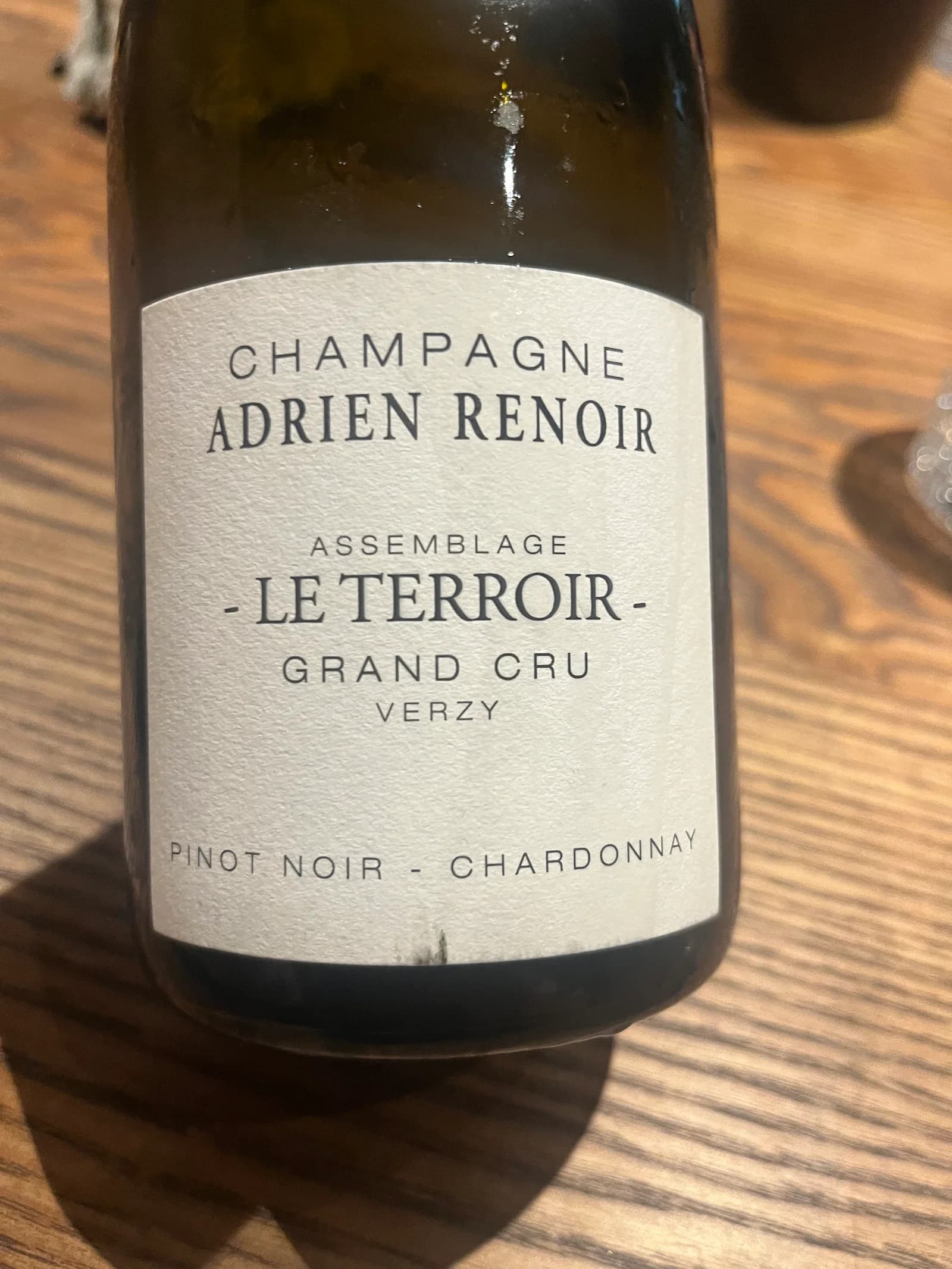 Adrien Renoir Le Terroir Champagne Grand Cru Verzy (2021) NV