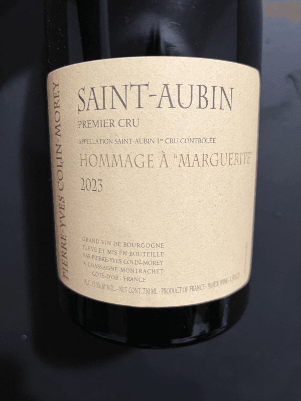 Pierre-Yves Colin-Morey Saint-Aubin Premier Cru Hommage à "Marguerite" 2023