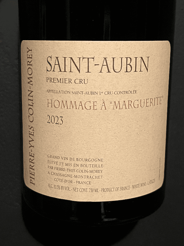 Pierre-Yves Colin-Morey Saint-Aubin Premier Cru Hommage à "Marguerite" 2023
