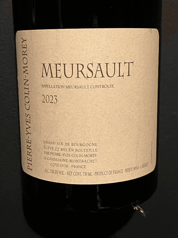 Pierre-Yves Colin-Morey Meursault 2023