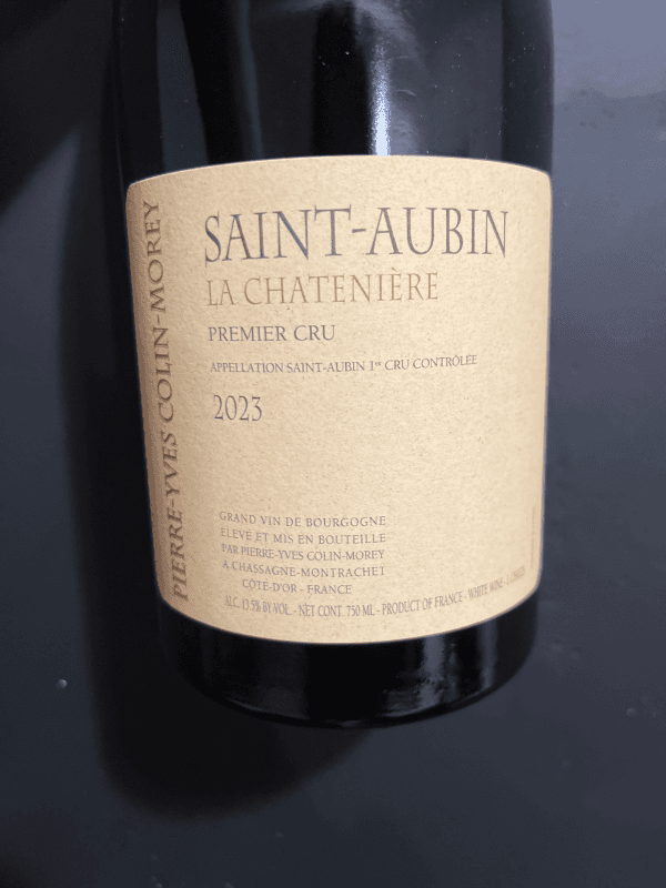 Pierre-Yves Colin-Morey Saint-Aubin Premier Cru La Chatenière 2023