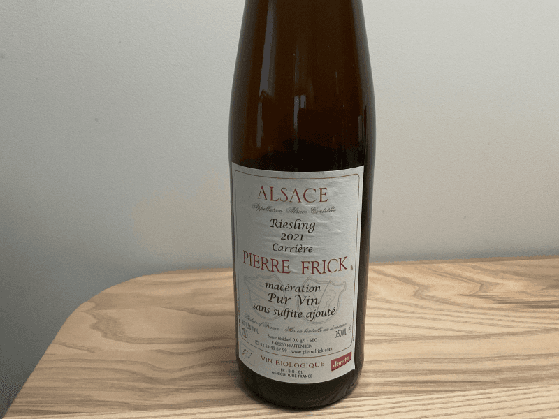 Pierre Frick Carrière Riesling Macération Pur Vin 2021