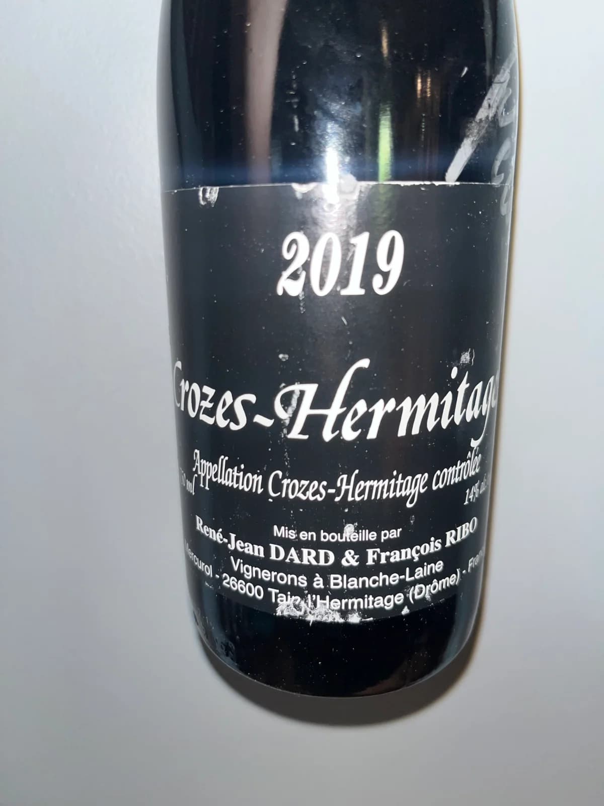 René-Jean Dard et François Ribo Crozes-Hermitage Pé de Loup 2019
