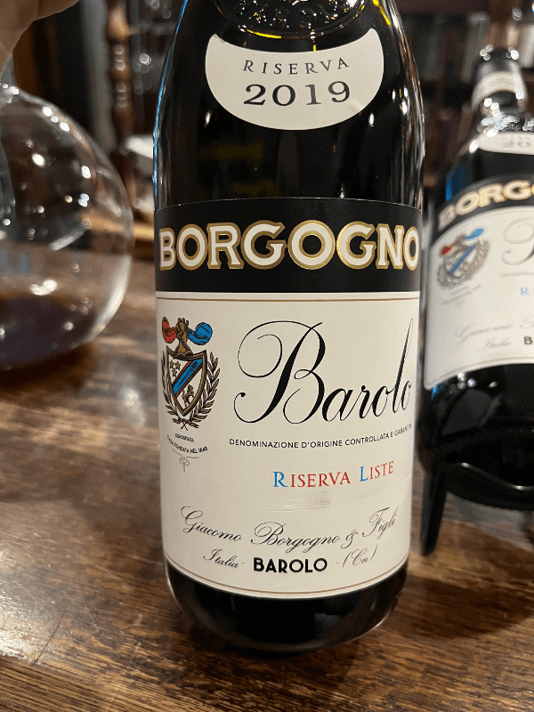 Giacomo Borgogno Barolo Liste Riserva 2019