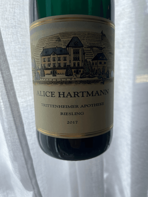 Domaine Alice Hartmann Trittenheimer Apotheke Riesling Spätlese 2017