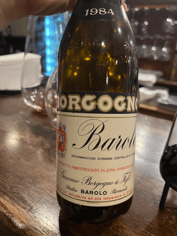 Giacomo Borgogno Barolo 1984