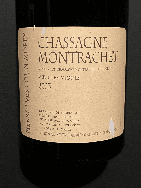 Pierre-Yves Colin-Morey Chassagne-Montrachet Vieilles Vignes 2023