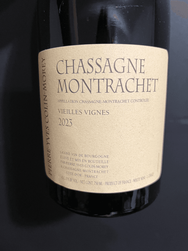 Pierre-Yves Colin-Morey Chassagne-Montrachet Vieilles Vignes 2023