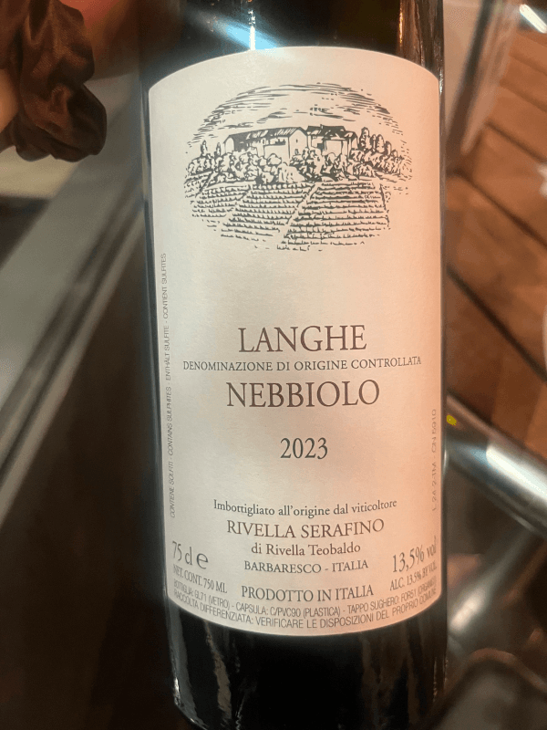 Rivella Serafino Langhe Nebbiolo 2023