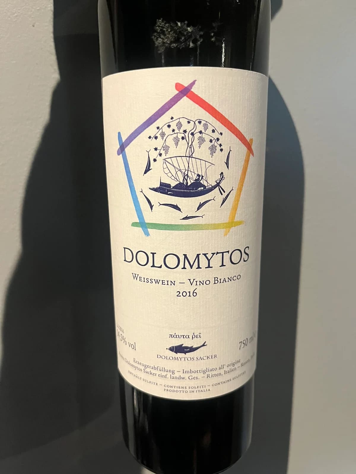 Ansitz Dolomytos Sacker Bianco 2016