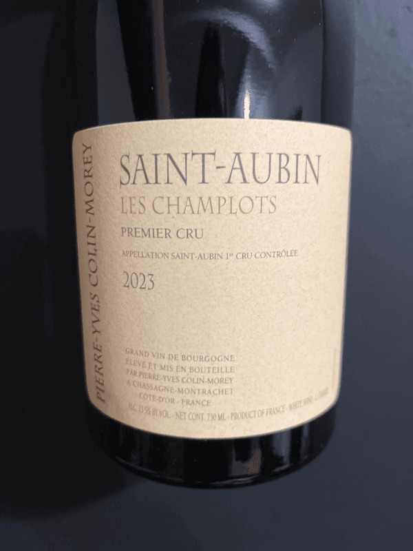 Pierre-Yves Colin-Morey Saint-Aubin Premier Cru Les Champlots 2023