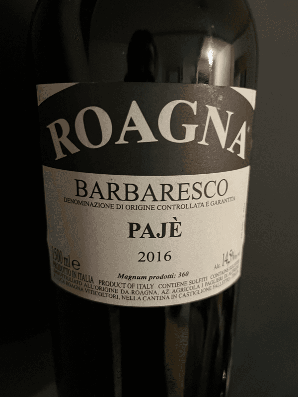 Roagna Barbaresco Pajè Magnum 2016