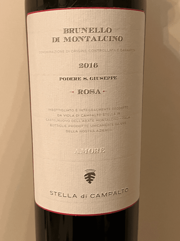 Stella di Campalto Brunello di Montalcino Rosa 2016